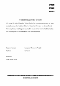 Tejasvi Realty Pvt Ltd Vile Parle West