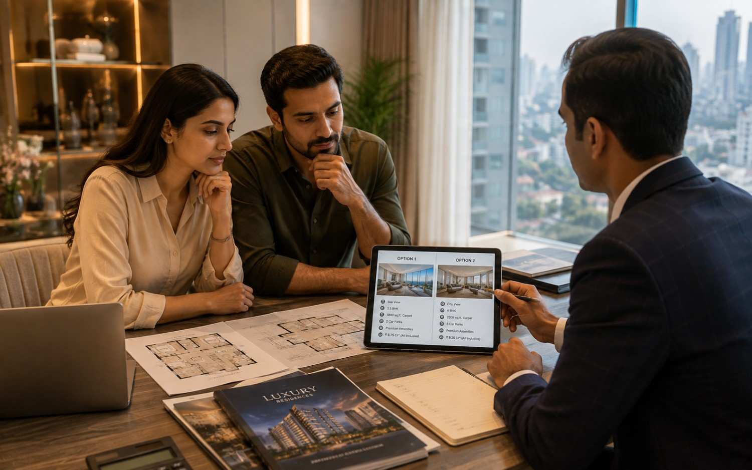 Comparing luxury properties before buying